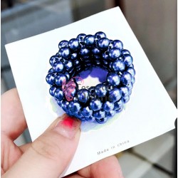 Elastic de par elegant cu perle PMA26HH - Elastic Dublu